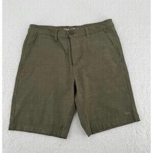 RVCA Olive Button‎ Closure Front and Back Pockets Shorts Mens Size 29